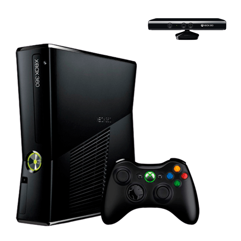 Набор Консоль Microsoft Xbox 360 S Freeboot 250GB Black + 5 Встроенных Игр Б/У  + Сенсор Движения Проводной Kinect - Retromagaz