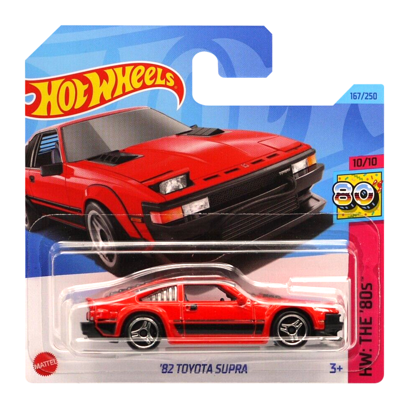 Машинка Базовая Hot Wheels '82 Toyota Supra The `80S 1:64 HKG87 Red - Retromagaz