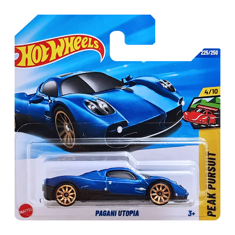 Машинка Базовая Hot Wheels Pagani Utopia Peak Pursuit 1:64 JBB38 Blue - Retromagaz