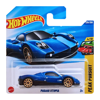 Машинка Базова Hot Wheels Pagani Utopia Peak Pursuit 1:64 JBB38 Blue - Retromagaz