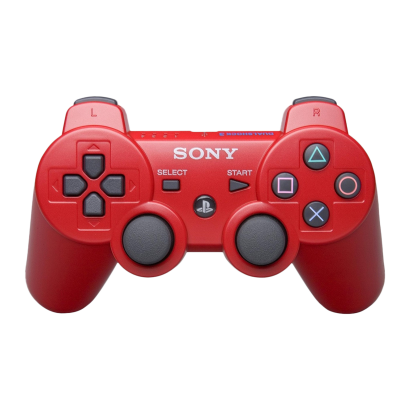 Геймпад Бездротовий Sony PlayStation 3 DualShock 3 Red Б/У - Retromagaz