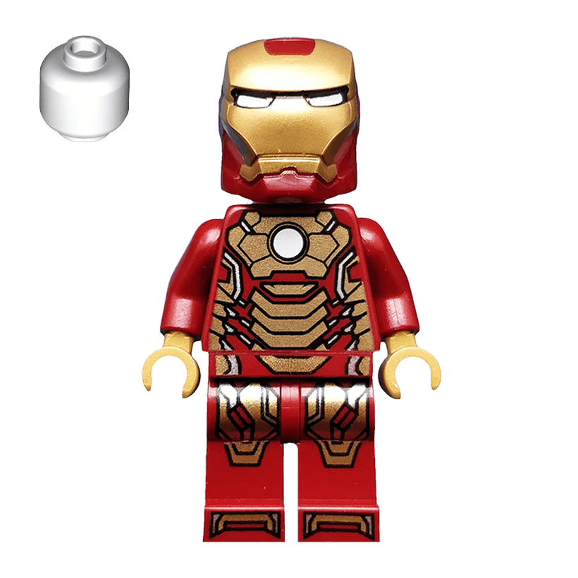 Фигурка Lego Marvel Iron Man Mark 42 Armor White Head Super Heroes sh0072a 2 Б/У - Retromagaz