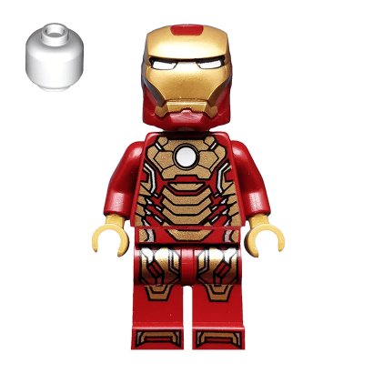 Фигурка Lego Marvel Iron Man Mark 42 Armor White Head Super Heroes sh0072a 2 Б/У - Retromagaz