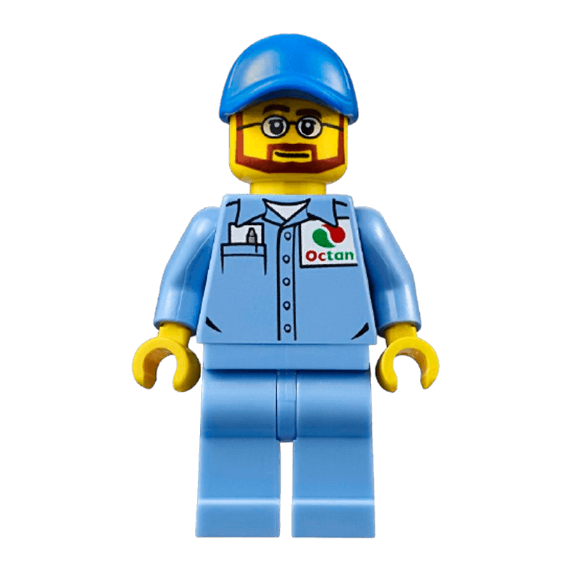Фігурка Lego People 973pb2362 Medium Blue Uniform Shirt with Pocket City cty0673 Б/У - Retromagaz