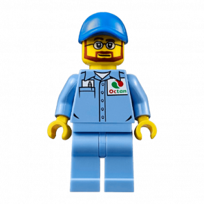 Фигурка Lego People 973pb2362 Medium Blue Uniform Shirt with Pocket City cty0673 Б/У - Retromagaz