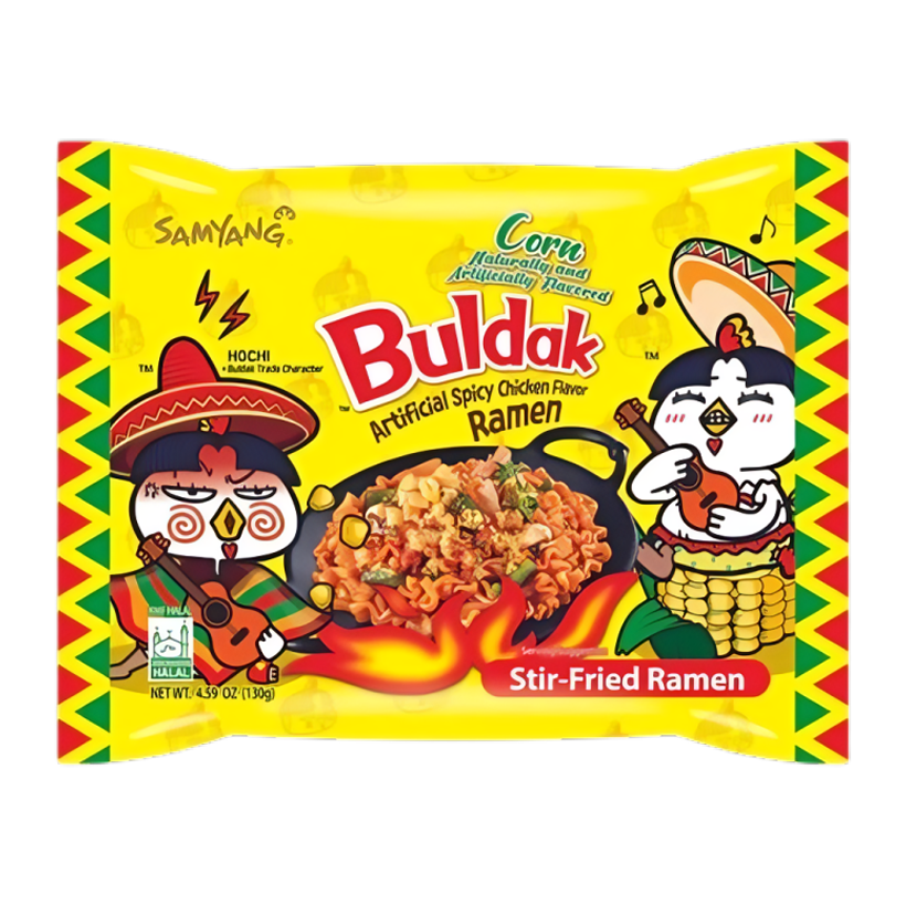 Лапша Samyang Buldak Corn со Вкусом Кукурузы Острая 130g - Retromagaz