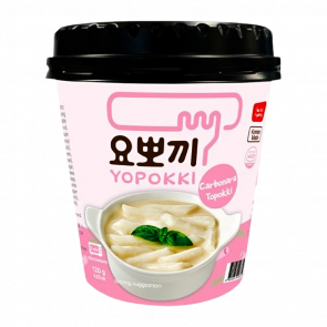 Токпокі Yopokki со Вкусом Карбонары в Стакане Неострая 120g