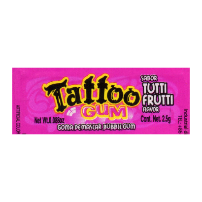Жувальна Гумка Crazy Tattoo Gum 4,5g - Retromagaz