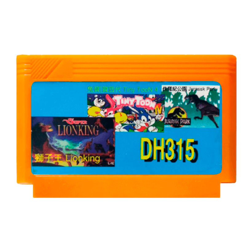 Збірник Ігор 3в1 Lion King, Tiny Toon 4, Jurassic Park [DH315] 90х RMC Dendy Б/У - Retromagaz