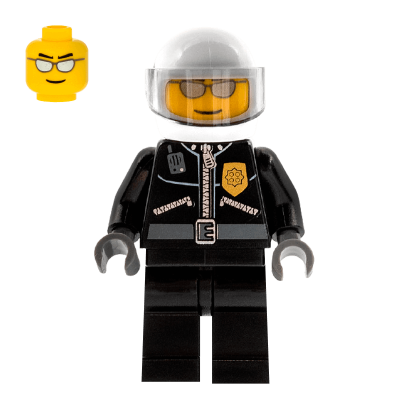 Фигурка Lego Police 973pb0261 Leather Jacket with Gold Badge City cty0027 Б/У - Retromagaz