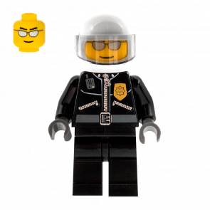 Фігурка Lego 973pb0261 Leather Jacket with Gold Badge City Police cty0027 Б/У - Retromagaz