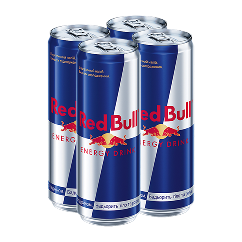Набір Напій Енергетичний 4шт Red Bull 355ml - Retromagaz