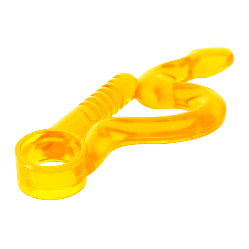 Зброя 10шт Lego Інше Whip Bent with Snake Head and Pin Hole 98348 6001584 6069954 Trans-Neon Green Б/У - Retromagaz