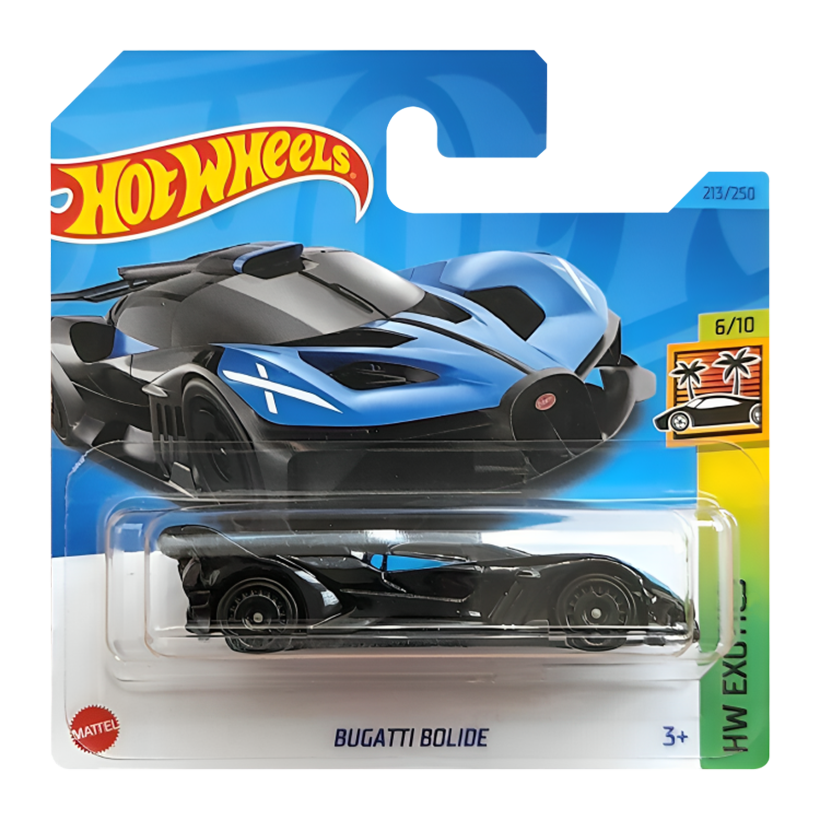 Машинка Базовая Hot Wheels Bugatti Bolide Exotics 1:64 HKG64 Black - Retromagaz