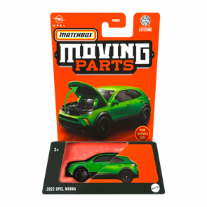 Тематическая Машинка Matchbox Opel 2022 Opel Mokka Moving Parts 1:64 FWD28/HVM73 Green - Retromagaz