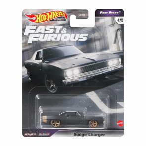 Машинка Premium Hot Wheels Dodge Charger Fast & Furious 1:64 GRL71 Black - Retromagaz