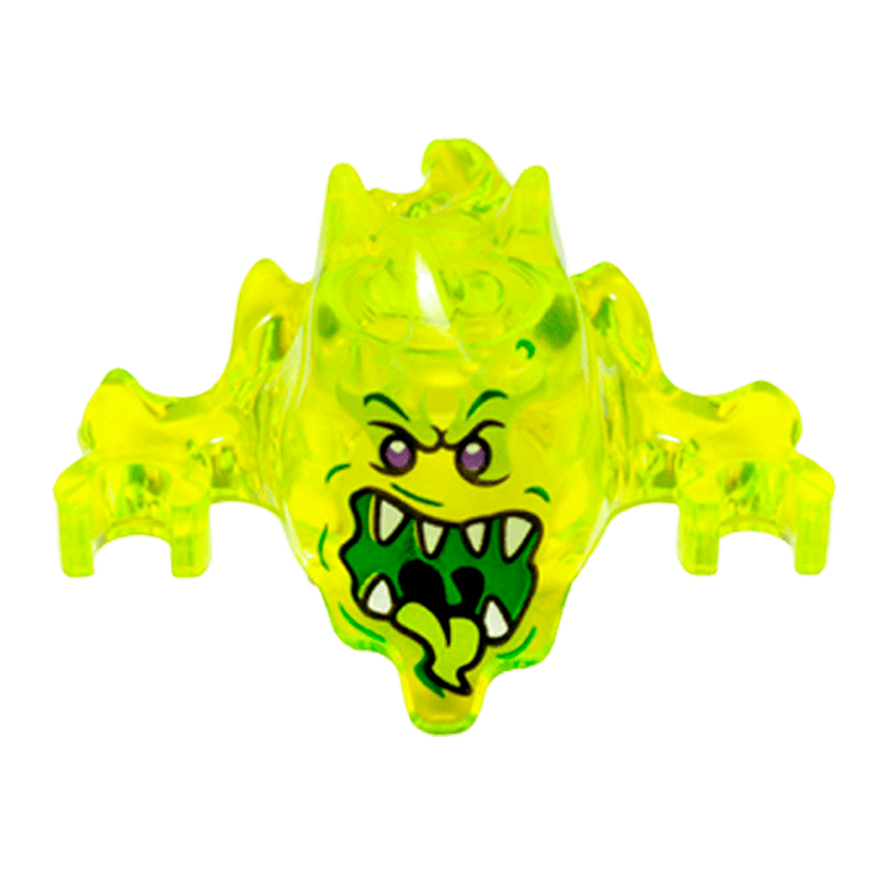 Фігурка Lego Ghost Warriors Skreemer with Dark Purple Eyes and Mouth Open Ninjago 19861pb02 Б/У - Retromagaz