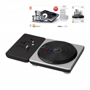 Контроллер Беспроводной Nintendo Wii Turntable DJ Hero 2 + Гра + Коробка Black Б/У - Retromagaz