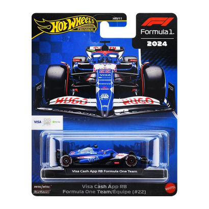 Машинка Premium Hot Wheels Visa Cash App RB Formula One Team (#22) Formula One 1:64 JBM14 Blue - Retromagaz