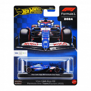 Машинка Premium Hot Wheels Visa Cash App RB Formula One Team (#22) Formula One 1:64 JBM14 Blue - Retromagaz