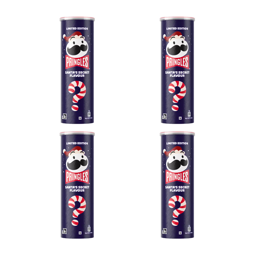 Набор Чипсы 4шт Pringles Santa's Secret Flavour 165g - Retromagaz