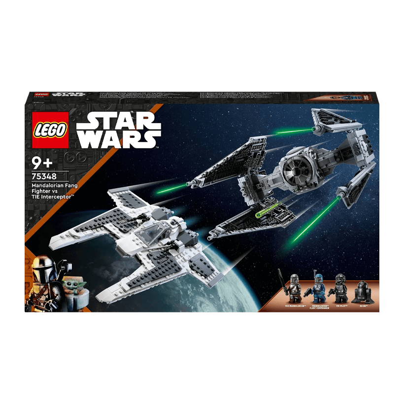 Конструктор Lego Mandalorian Fang Fighter vs TIE Interceptor Star Wars 75348 Новый - Retromagaz