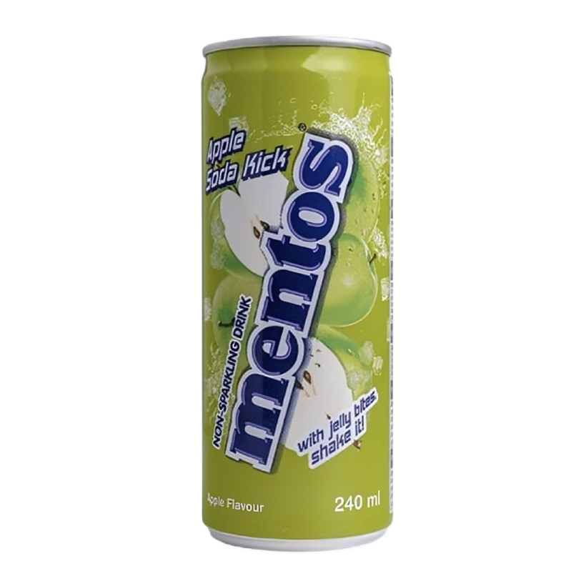 Напиток Mentos Apple Soda Kick 240ml - Retromagaz