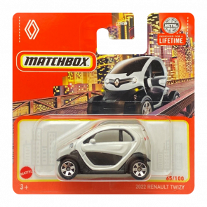 Машинка Велике Місто Matchbox 2022 Renault Twizy Metro 1:64 HVN61 White - Retromagaz