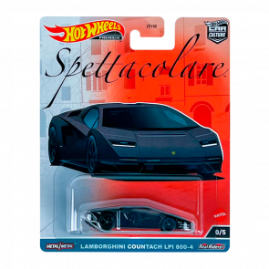 Машинка Premium Hot Wheels Lamborghini Countach LPI 800-4 Chase Spettacolare 1:64 FPY86/HKC51 Black