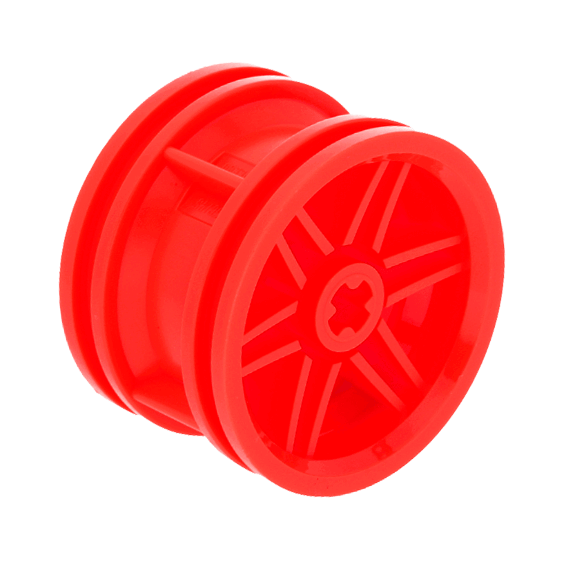 Колесо 10шт Lego Диск No Pin Holes and Reinforced Rim 30.4mm D. x 20mm 56145 6143426 Red Б/У - Retromagaz