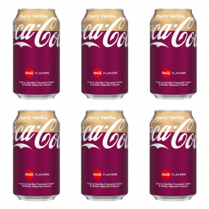 Набір Напій Coca-Cola Cherry Vanilla 330ml 6шт - Retromagaz
