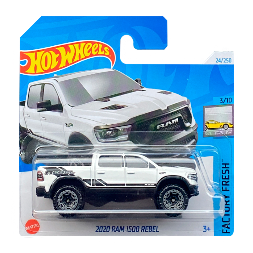 Машинка Базова Hot Wheels 2020 Ram 1500 Rebel Factory Fresh 1:64 HTC52 White - Retromagaz