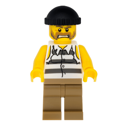 Фігурка Lego 973pb0987 Prisoner Torn out Sleeves City Police cty0479 Б/У - Retromagaz