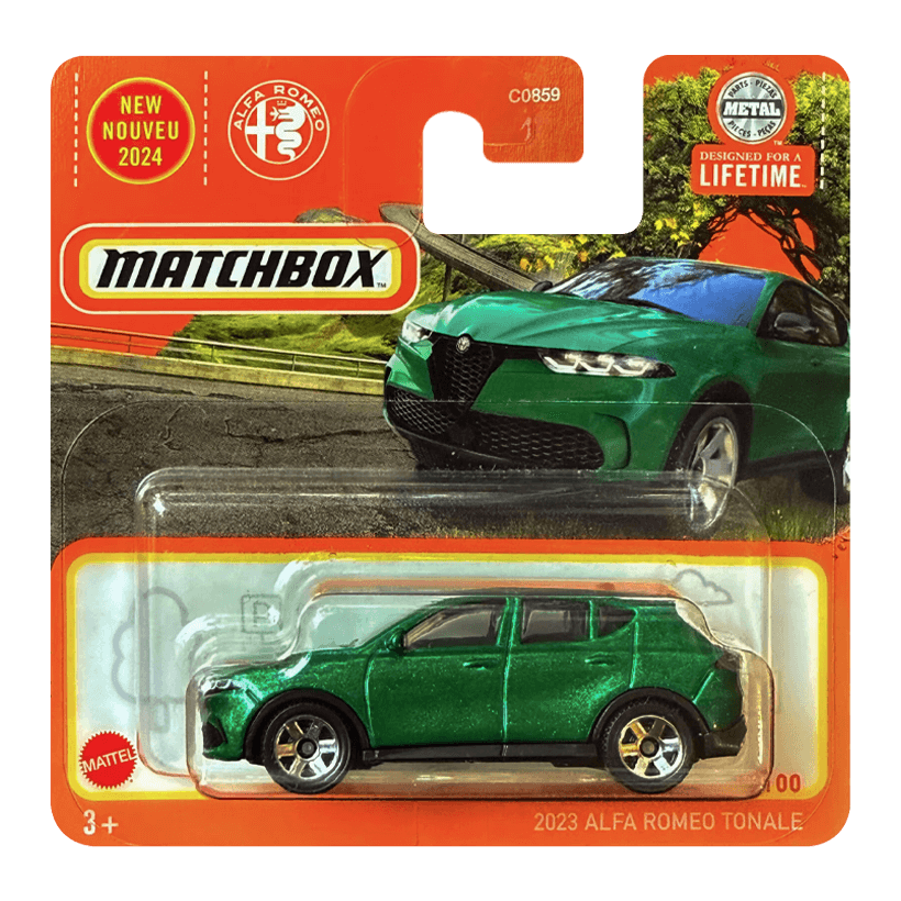 Машинка Велике Місто Matchbox 2023 Alfa Romeo Tonale Road Trip 1:64 HVN47 Green - Retromagaz