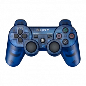 Геймпад Беспроводной Sony PlayStation 3 DualShock 3 Crystal Clear Blue Б/У - Retromagaz