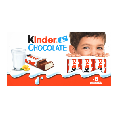 Шоколад Молочный Kinder Chocolate 8 Pieces 100g 8000500101773 - Retromagaz