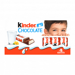 Шоколад Молочный Kinder Chocolate 8 Pieces 100g 8000500101773 - Retromagaz