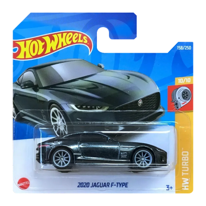 Машинка Базова Hot Wheels 2020 Jaguar F-Type Super Treasure Hunt STH Turbo 1:64 HCY17 Grey - Retromagaz