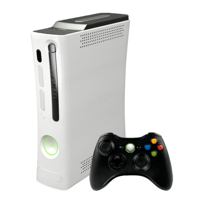 Набір Консоль Microsoft Xbox 360 LT3.0 120GB White Б/У  + Геймпад Бездротовий RMC Black Новий - Retromagaz