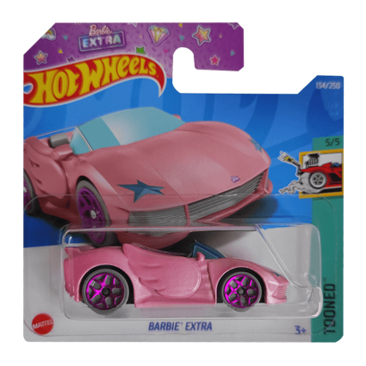 Машинка Базова Hot Wheels Barbie Extra Tooned 1:64 HCX32 Pink - Retromagaz
