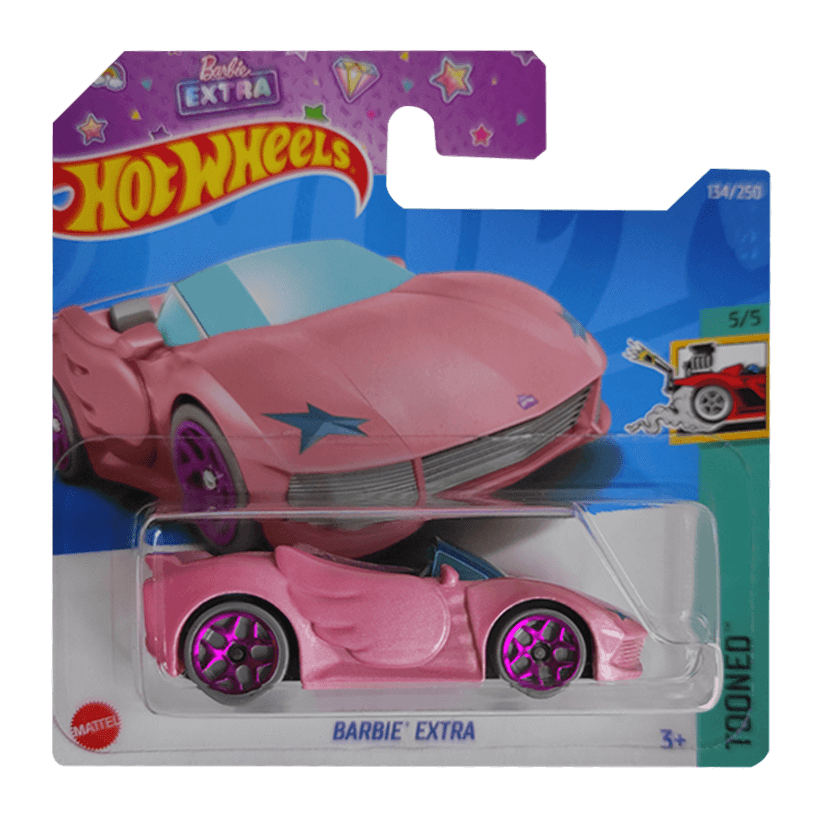 Машинка Базовая Hot Wheels Barbie Extra Tooned 1:64 HCX32 Pink - Retromagaz