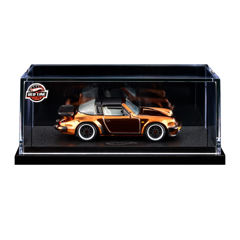 Машинка Premium Hot Wheels Porsche Porsche 911 Turbo 3.3 Targa Red Line Club RLC 1:64 JJY65 Bronze - Retromagaz