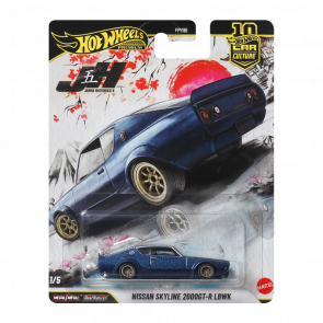 Машинка Premium Hot Wheels Nissan Skyline 2000GT-R LBWK Car Culture 1:64 JKF11 Blue - Retromagaz