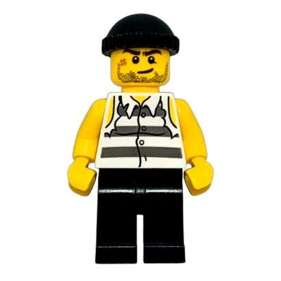 Фигурка Lego 973pb0987 Prisoner Torn out Sleeves City Police jail005 Б/У - Retromagaz