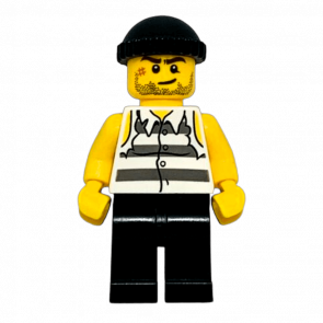 Фигурка Lego 973pb0987 Prisoner Torn out Sleeves City Police jail005 Б/У
