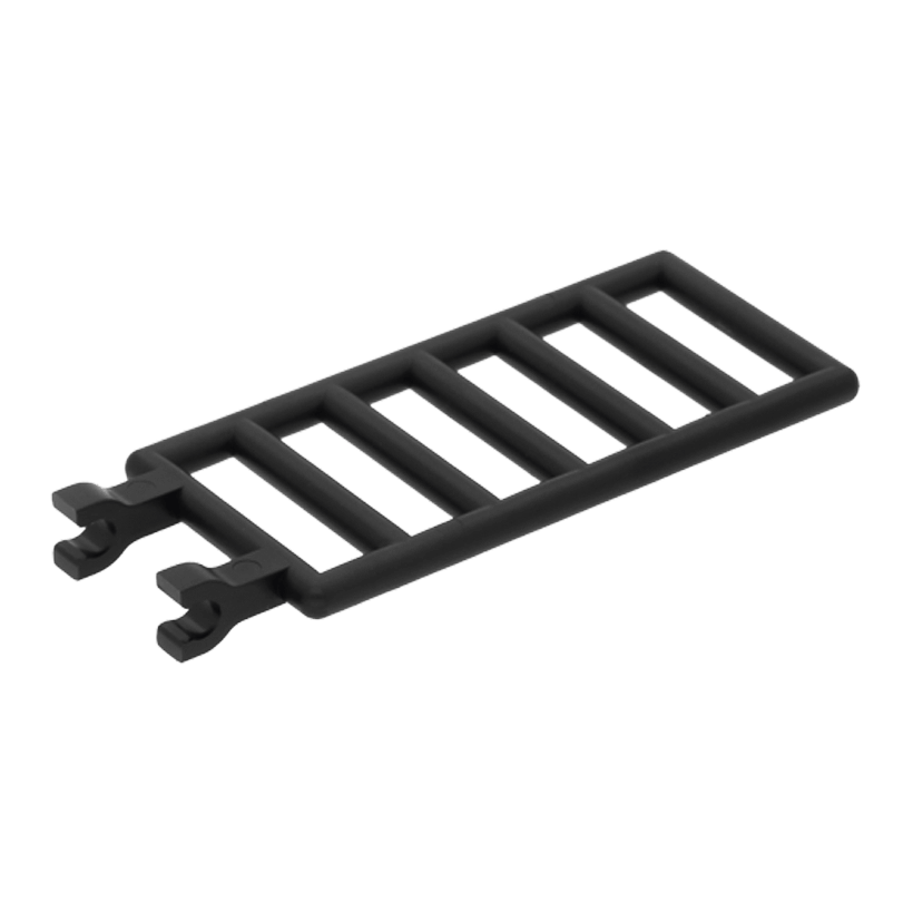 Стержень 4шт Lego Конструкция with 2 Clips 7 x 3 6020 602026 Black Б/У - Retromagaz