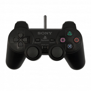 Геймпад Проводной Sony PlayStation 1 SCPH-1200 DualShock Black 2m Б/У - Retromagaz