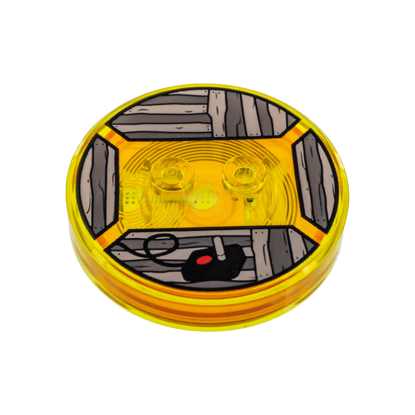 Електрика Lego Dimensions Toy Tag 2 Studs Jake the Dog #47 with Video Game Joystick Інше 4 x 4 x 2/3 18603c47pb01 6170270 Trans-Yellow Б/У - Retromagaz