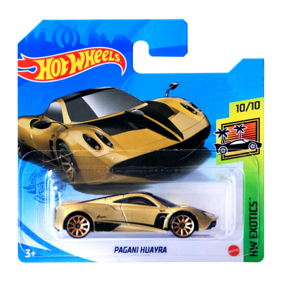 Машинка Базова Hot Wheels Pagani Huayra Exotics 1:64 GRY90 Gold - Retromagaz