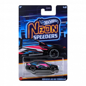 Тематическая Машинка Hot Wheels Toyota AE-86 Corolla Neon Speeders 1:64 JCB03 Black